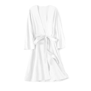 Satin Bridal Kimono Robe - Sexy