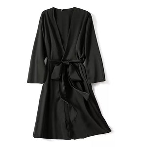 Satin Bridal Kimono Robe - Sexy