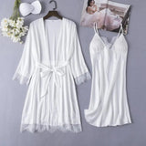 Satin Bridal Robe Set Nightwear Gown