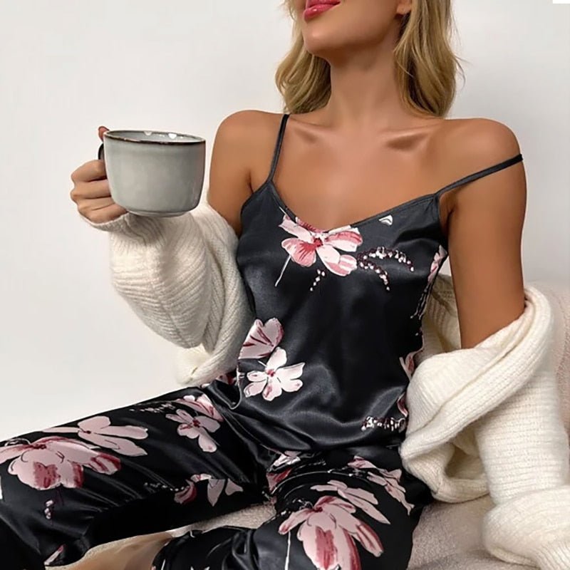 Silk Satin Pajama Set for Women