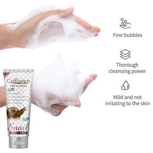 collagen snail face wash