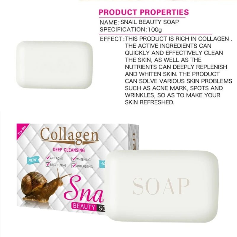 Snail Essence Brightening Moisturizing Soap 100g