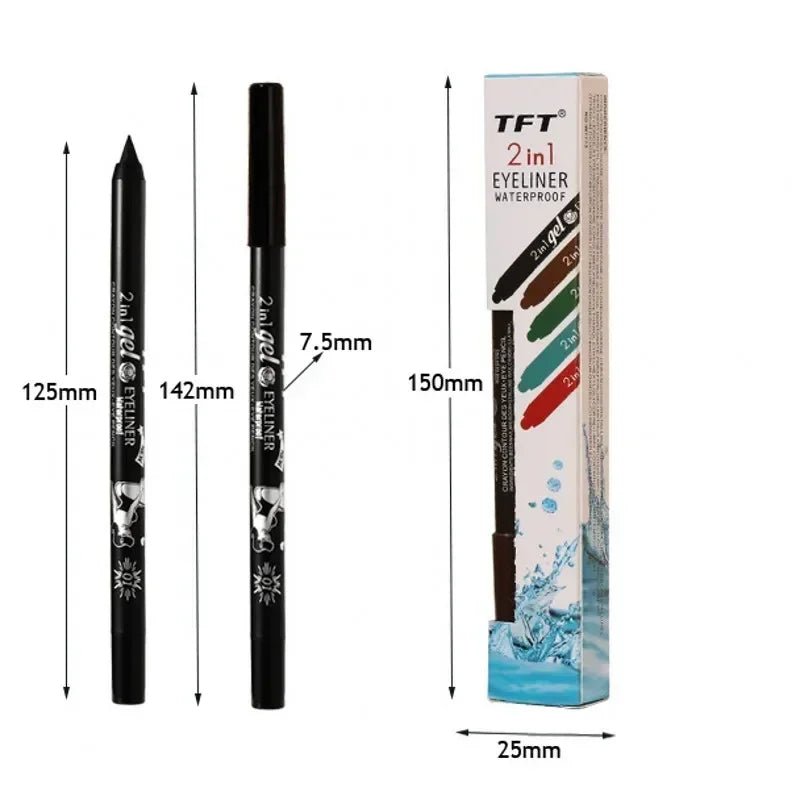 Waterproof Gel Eyeliner Pencil - Colorful